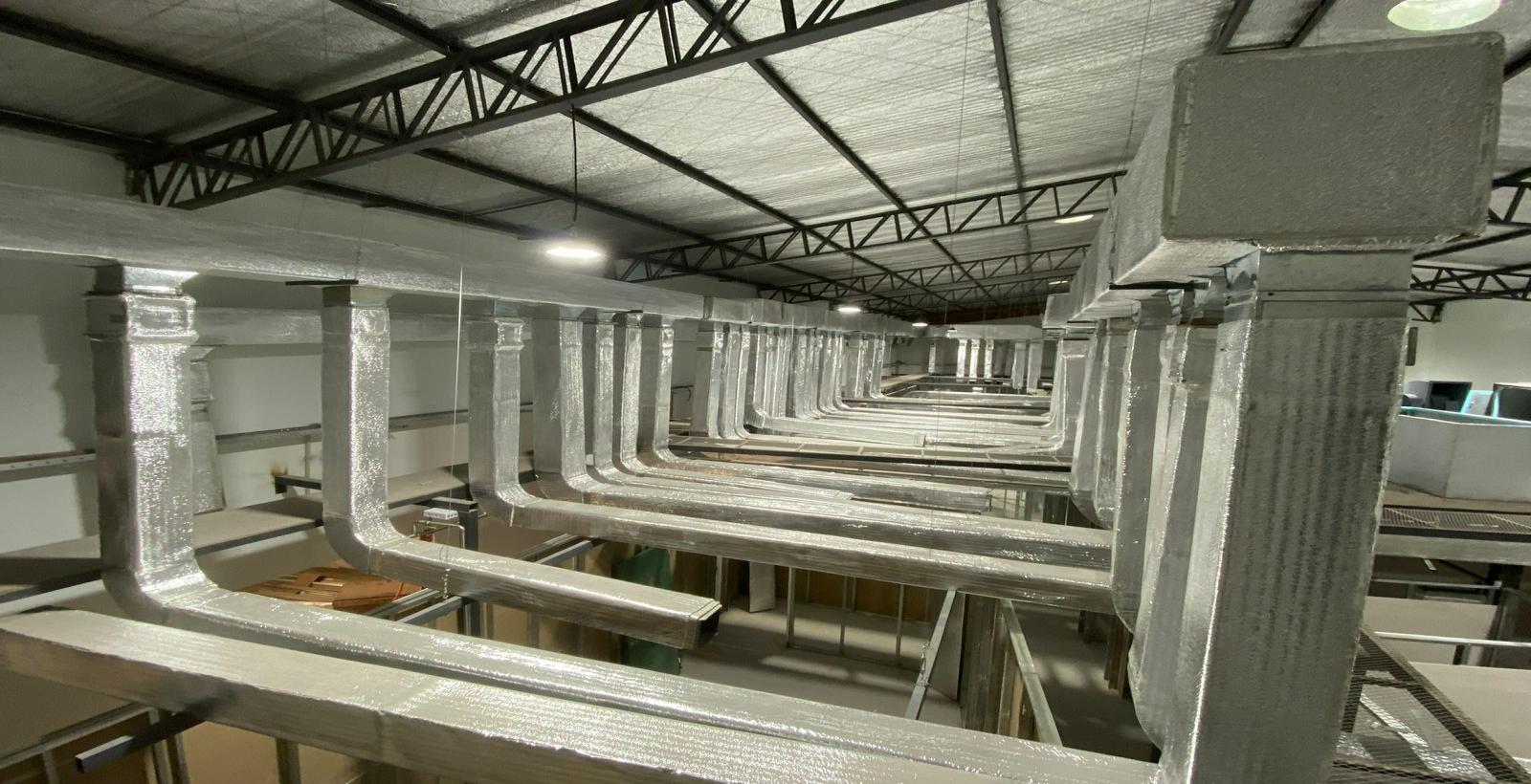 Ductería HVAC fabricada e instalada