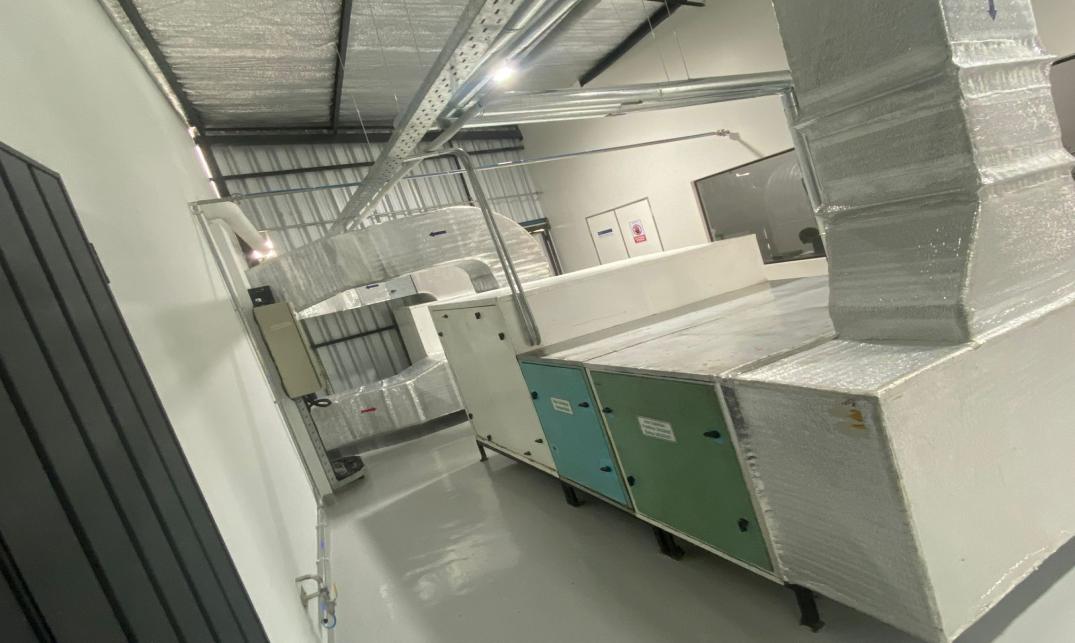 Unidad de tratamiento de aire en sala técnica